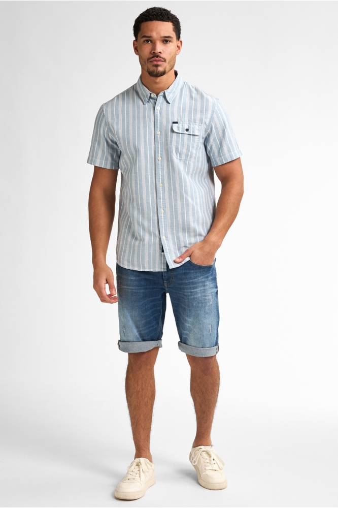 STRIPED SHIRT TURTLEVISTA M 1050 SIS417 5187 Pale Blue